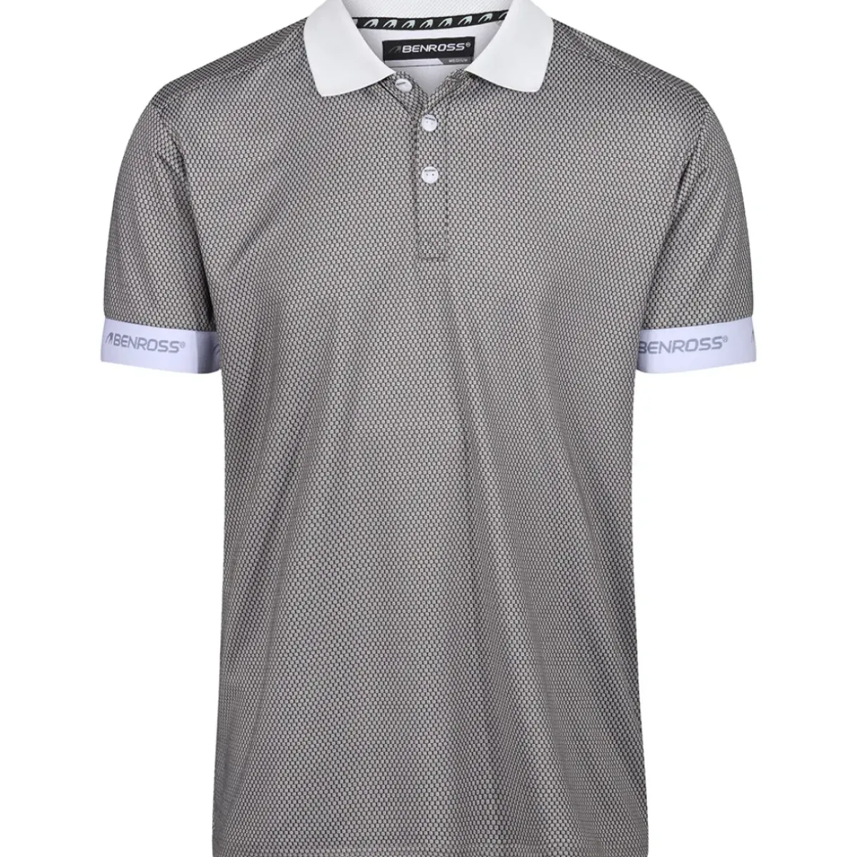 Outlet Men's Honeycomb Jacquard Golf Polo Shirt Men's Polo Shirts