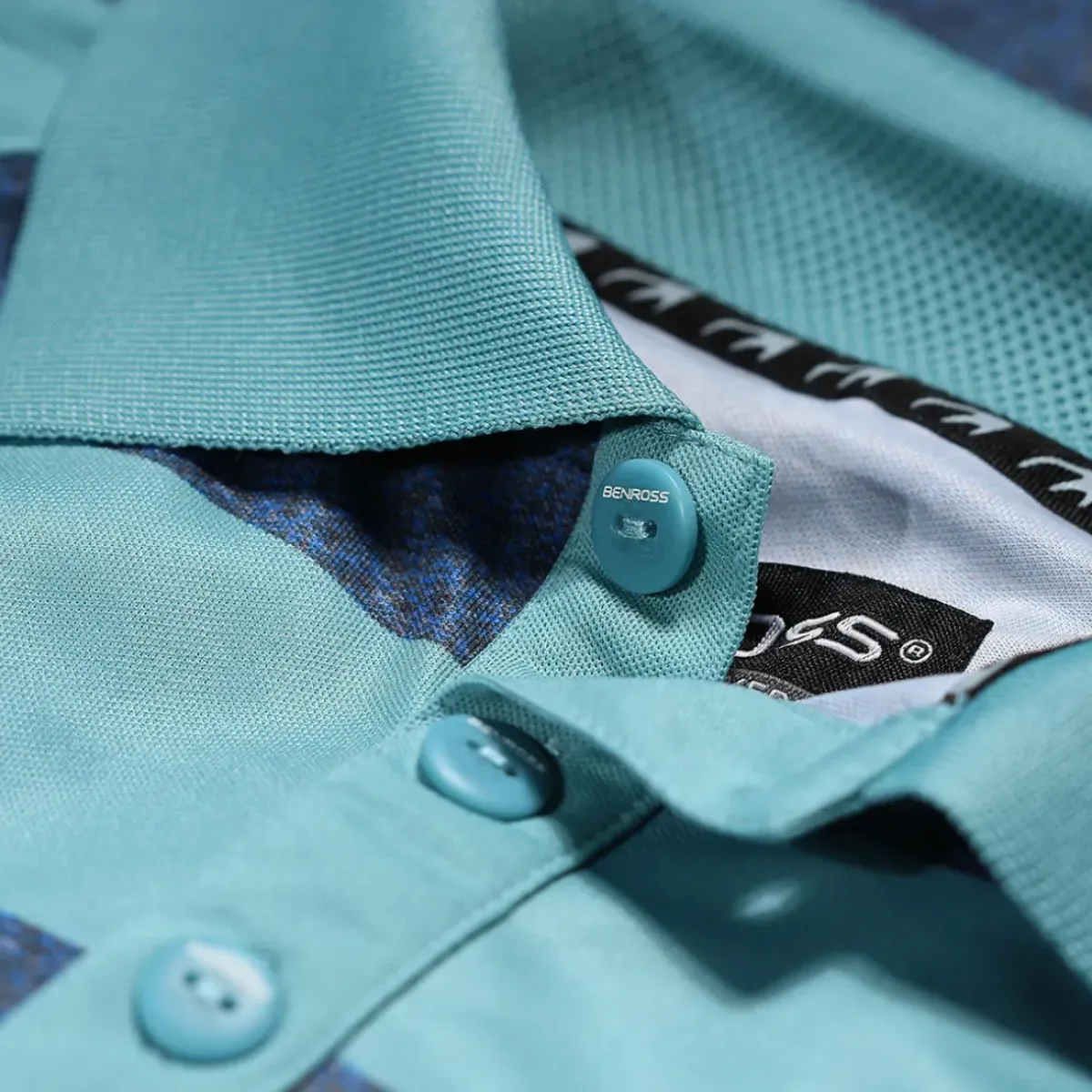 Sale Men's Marl Stripe Stretch Golf Polo Shirt Men's Polo Shirts