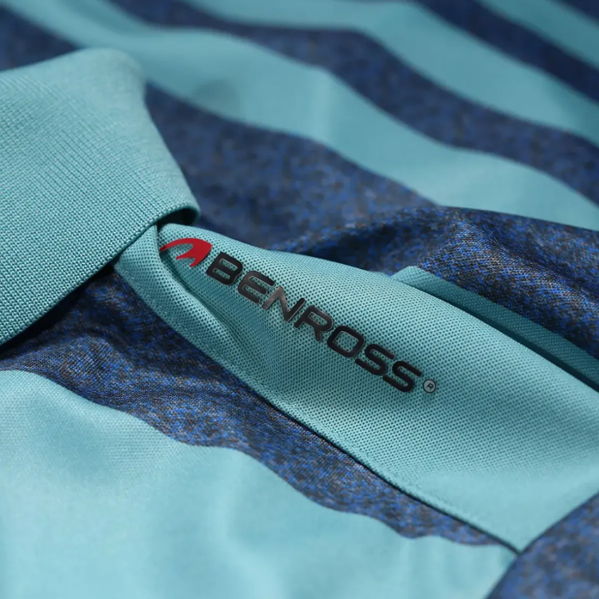 Sale Men's Marl Stripe Stretch Golf Polo Shirt Men's Polo Shirts