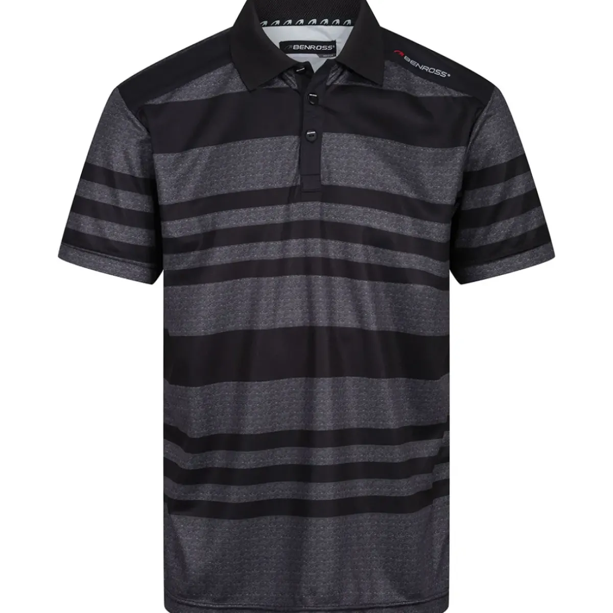 Sale Men's Marl Stripe Stretch Golf Polo Shirt Men's Polo Shirts