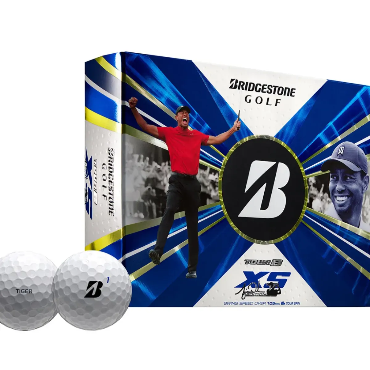 Discount Bridgestone Tour B XS Tiger Woods 12 Golf Ball Pack Ladies Golf Balls|Season Ready Collection