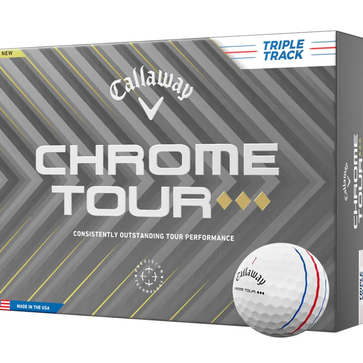 Online Callaway Chrome Triple Diamond Triple Track 12 Golf Ball Pack Ladies Golf Balls