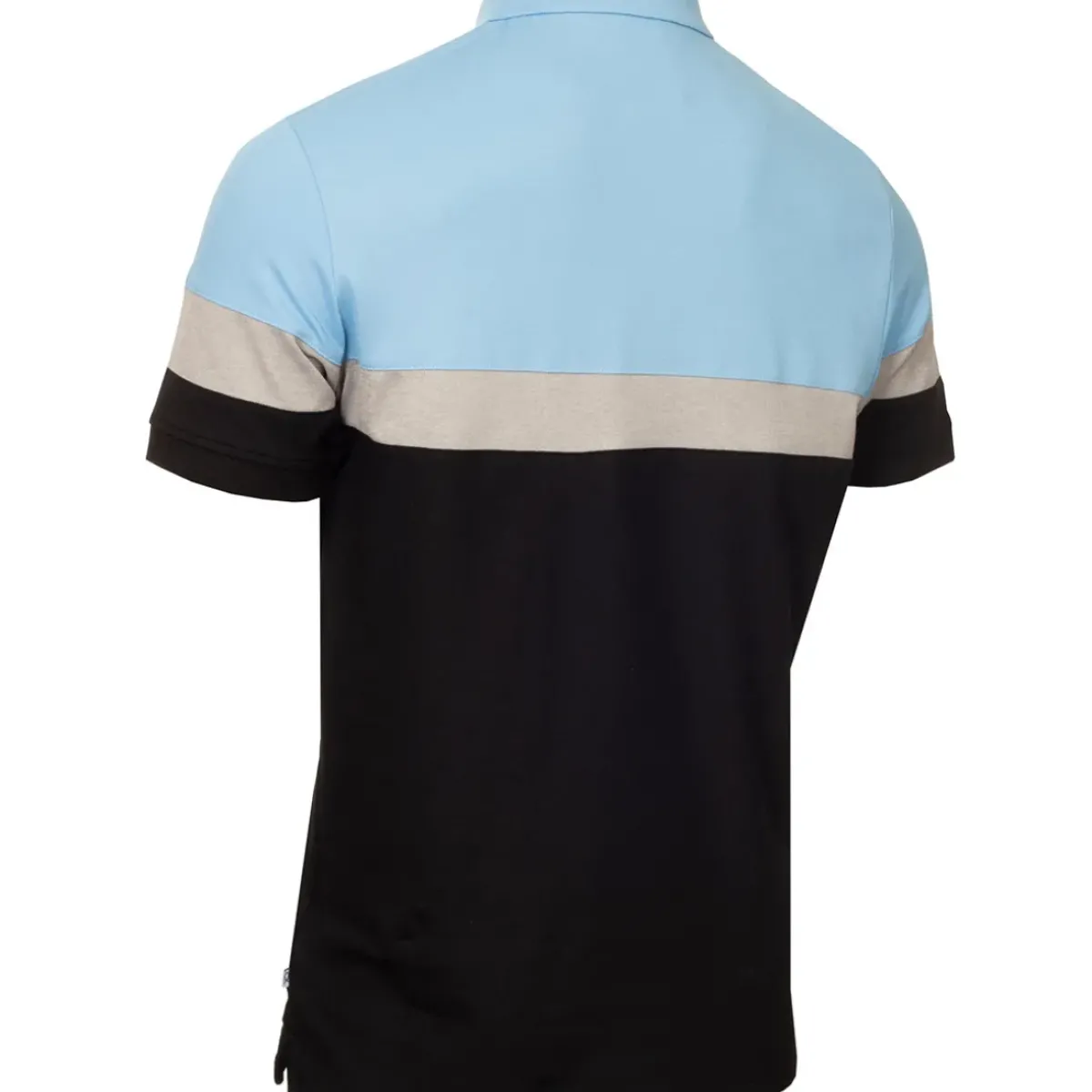 Men's Chest Stripe Block Golf Polo Shirt Men's Polo Shirts