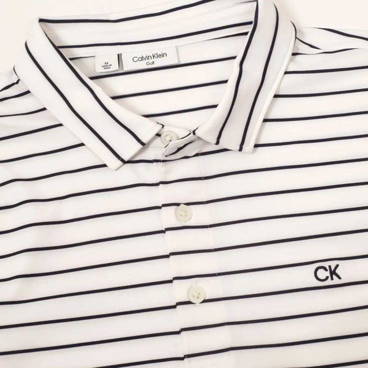 New Men's Fine Stripe Golf Polo Shirt Men's Polo Shirts