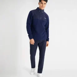 Outlet Men's Hybrid Polar Fleece Half Zip Golf Mid Layer Men's Sweaters|Men's Midlayers