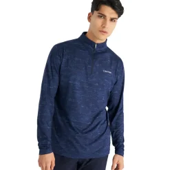 Discount Men's Newport Print Half Zip Golf Mid Layer Men's Sweaters|Men's Midlayers