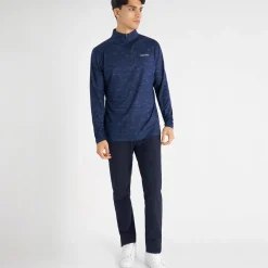 Discount Men's Newport Print Half Zip Golf Mid Layer Men's Sweaters|Men's Midlayers