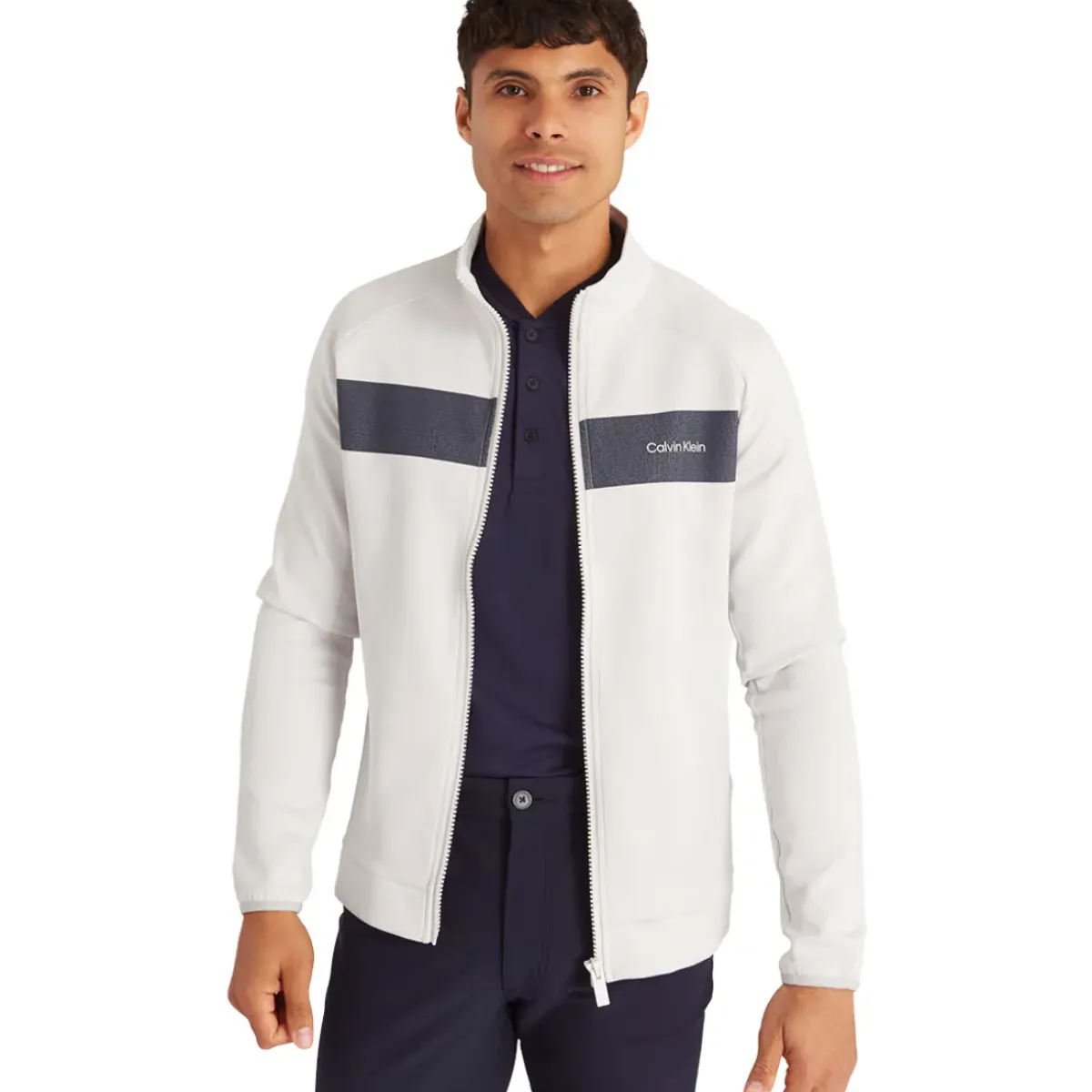 Men's Parkbury Chest Full Zip Golf Midlayer Men's Sweaters|Men's Midlayers