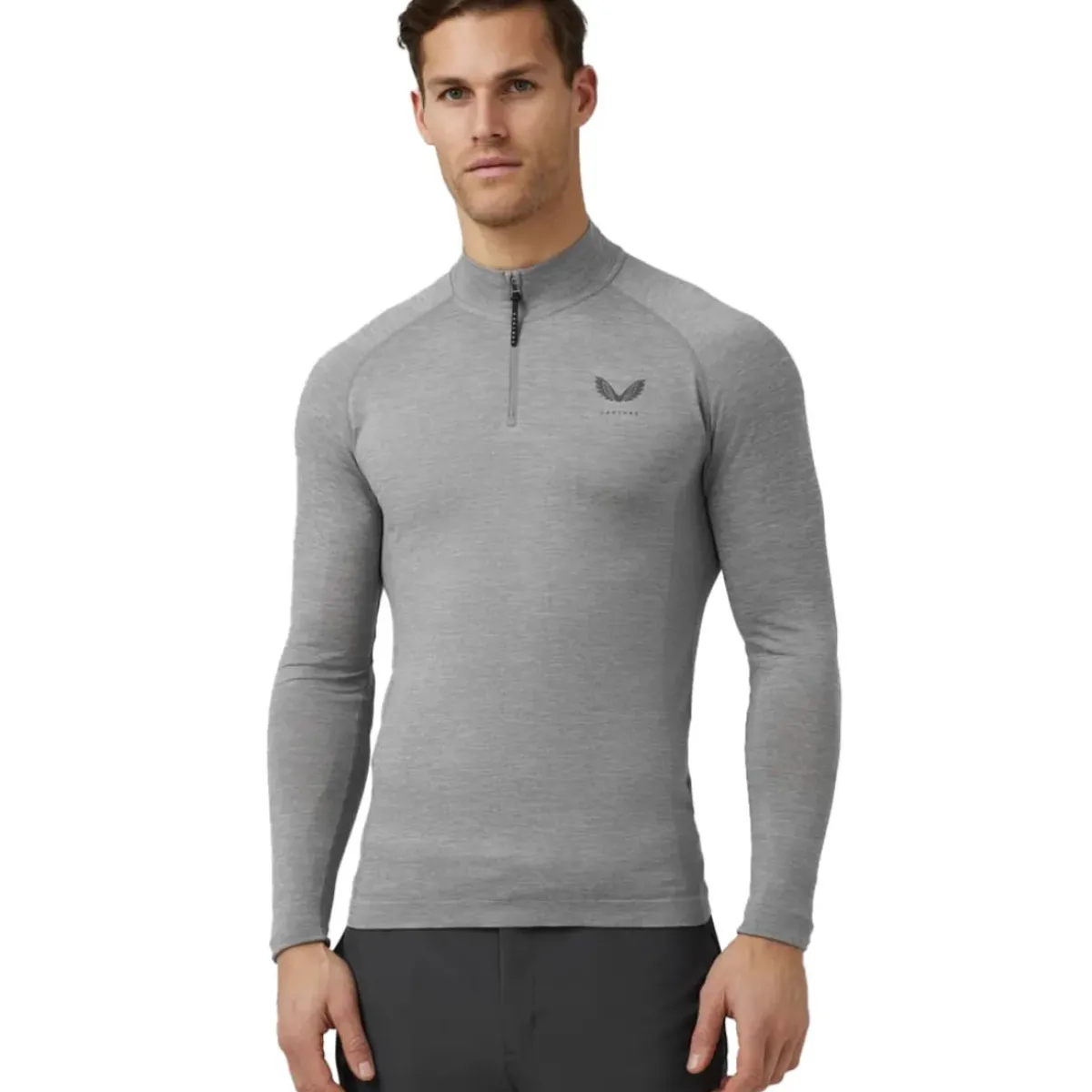 Best Men's Body Mapped Quarter Zip Golf Midlayer Men's Sweaters|Men's Midlayers