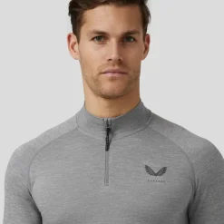 Best Men's Body Mapped Quarter Zip Golf Midlayer Men's Sweaters|Men's Midlayers