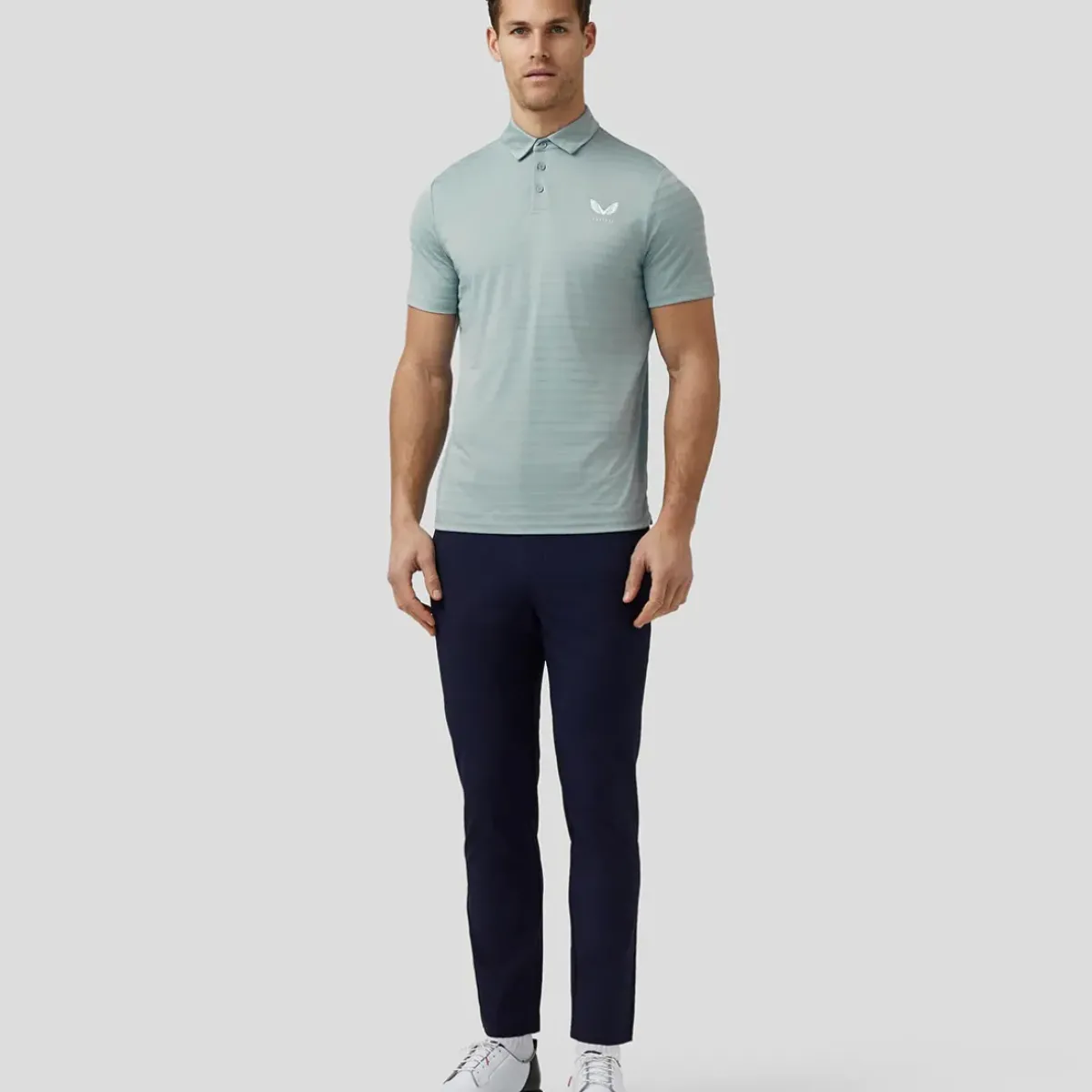 Outlet Men's Textured Pique Golf Polo Shirt Men's Polo Shirts