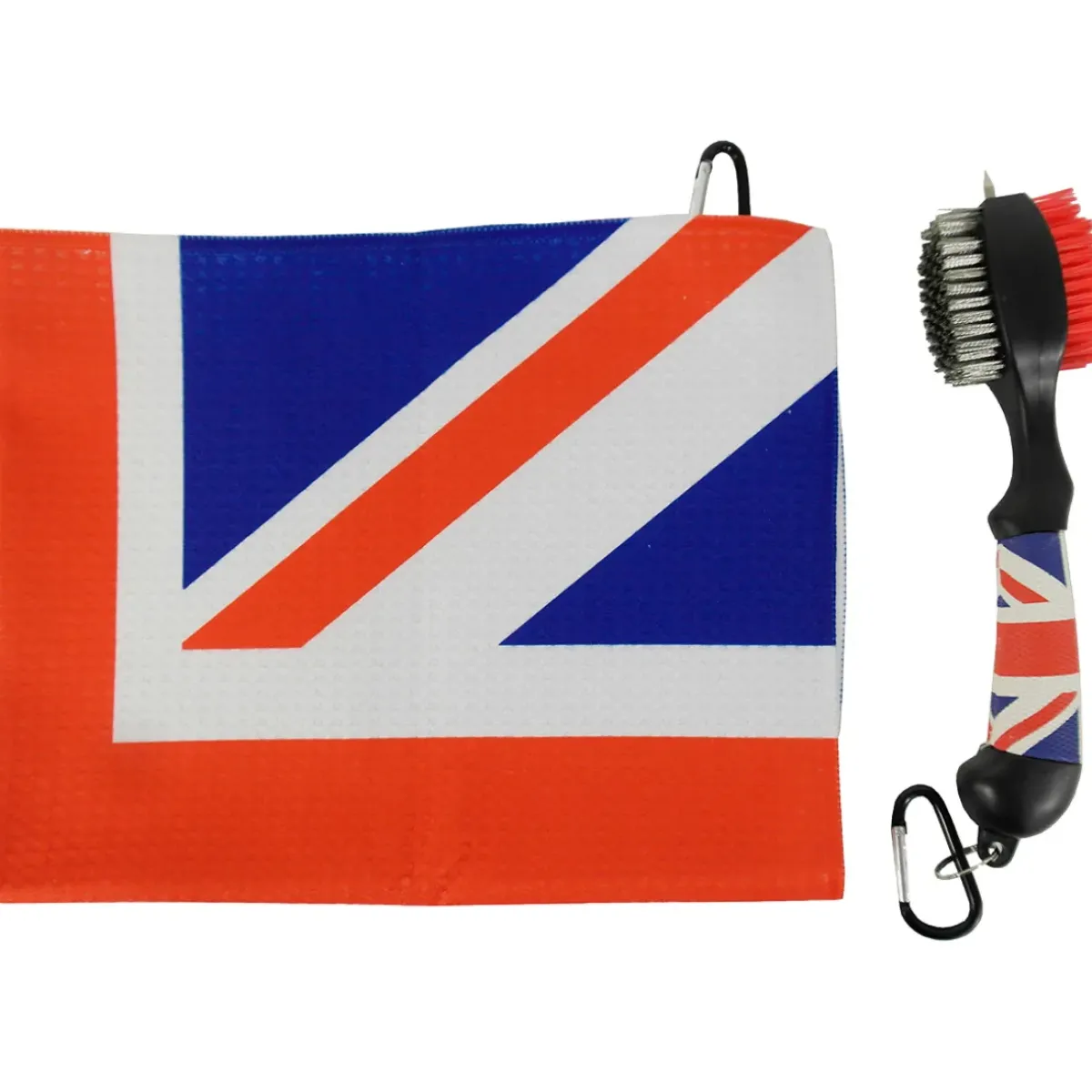 New Deluxe Towel & Brush Golf Cleaning Set Golf Towels