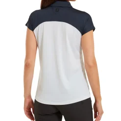 Ladies Cap Sleeve Colour Block Lisle Golf Polo Shirt Ladies Polo Shirts