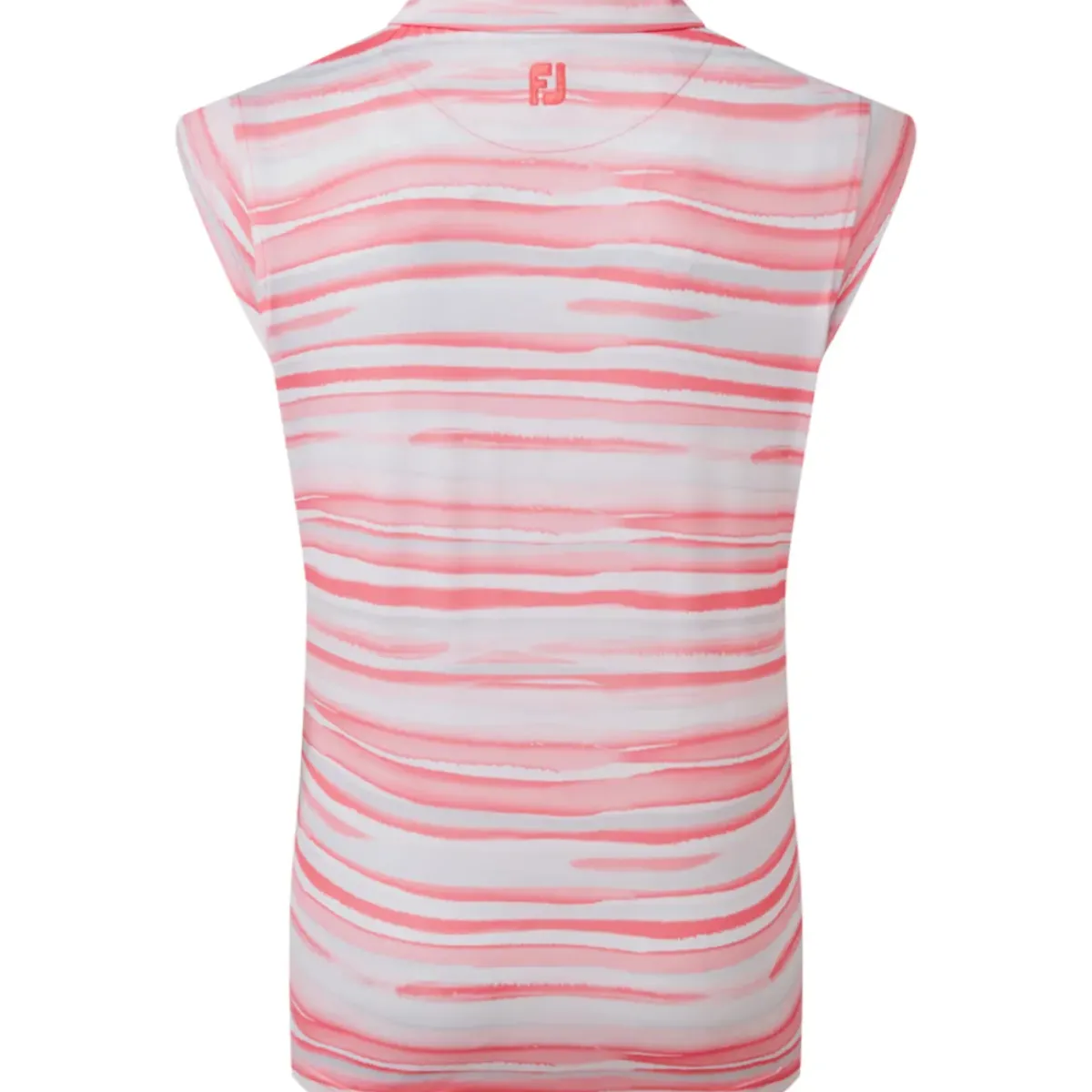 Outlet Ladies Cap Sleeve Watercolour Print Lisle Golf Polo Shirt Ladies Polo Shirts