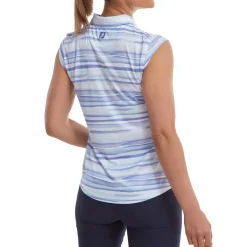 Best Ladies Cap Sleeve Watercolour Print Lisle Golf Polo Shirt Ladies Polo Shirts