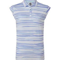 Best Ladies Cap Sleeve Watercolour Print Lisle Golf Polo Shirt Ladies Polo Shirts