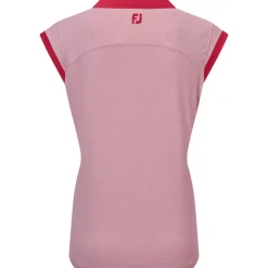 Sale Ladies End on End Stripe Lisle Golf Polo Shirt Ladies Polo Shirts