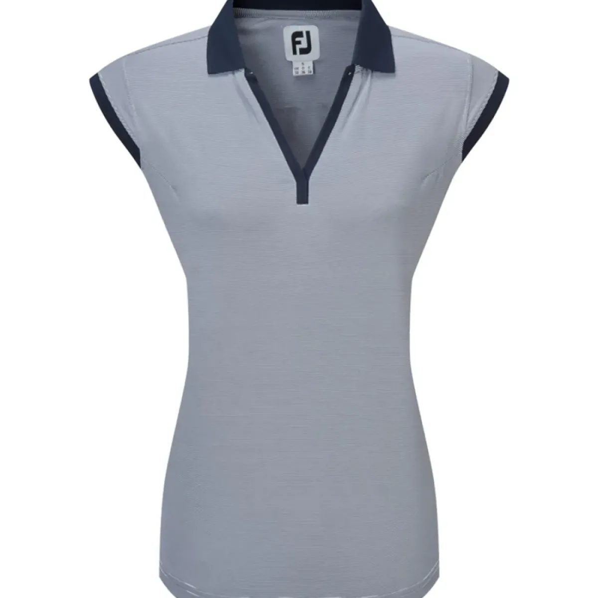 Clearance Ladies End on End Striped Lisle Golf Polo Shirt Ladies Polo Shirts
