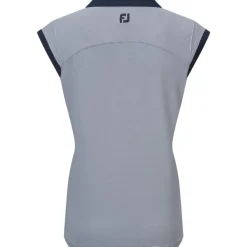 Clearance Ladies End on End Striped Lisle Golf Polo Shirt Ladies Polo Shirts