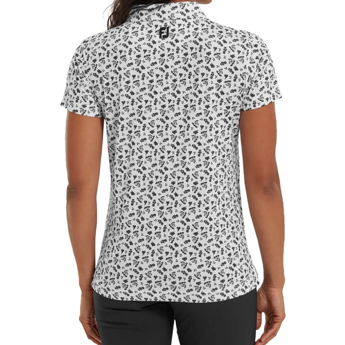 Clearance Ladies Floral Print Golf Polo Shirt Ladies Polo Shirts