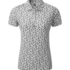 Clearance Ladies Floral Print Golf Polo Shirt Ladies Polo Shirts