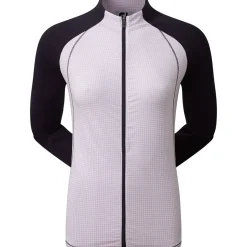 Outlet Ladies Houndstooth Printed Full Zip Golf Mid Layer Ladies Midlayers|Men's Midlayers