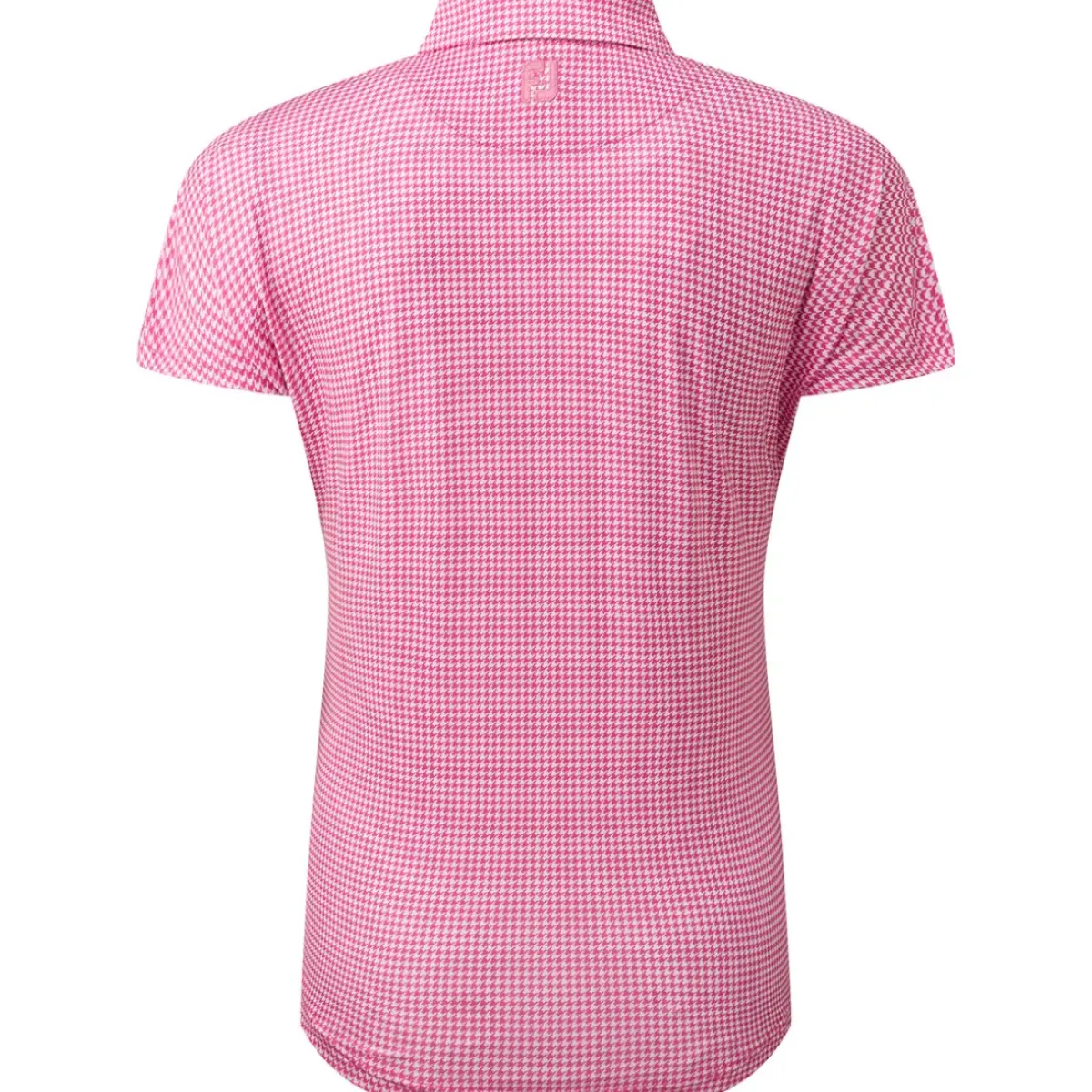 Sale Ladies Houndstooth Print Golf Polo Shirt Ladies Polo Shirts