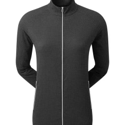 Ladies Houndstooth Print Woven Golf Jacket Ladies Jackets|Ladies Midlayers