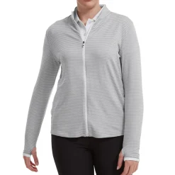 Clearance Ladies Lightweight Tonal Stripe Full-Zip Golf Mid Layer Ladies Midlayers|Men's Midlayers