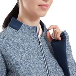 Hot Ladies Space Dye Thermal Full Zip Golf Mid Layer Ladies Midlayers|Men's Midlayers