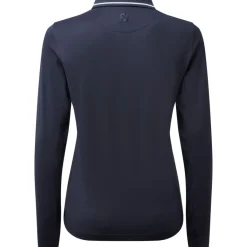 Sale Ladies Thermal Solid Long Sleeve Golf Polo Shirt Ladies Polo Shirts