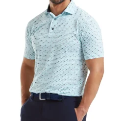 New Men's Flying Wasp Print Lisle Golf Polo Shirt Men's Polo Shirts