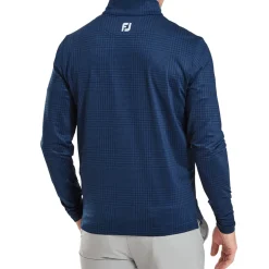 Men's Glen Plaid Chill-Out Golf Midlayer Men's Sweaters|Men's Midlayers
