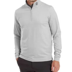 Men's Glen Plaid Chill-Out Golf Midlayer Men's Sweaters|Men's Midlayers