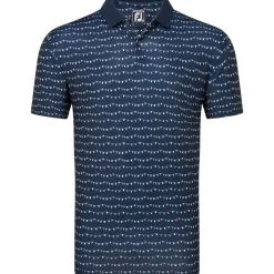 Sale Men's Golf Course Doodle Pique Golf Polo Shirt Men's Polo Shirts