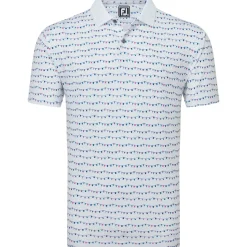 Clearance Men's Golf Course Doodle Pique Golf Polo Shirt Men's Polo Shirts