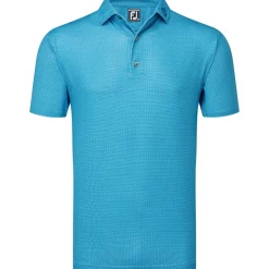 Men's Octagon Print Lisle Golf Polo Shirt Men's Polo Shirts