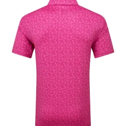 Discount Men's Painted Floral Golf Polo Shirt Men's Polo Shirts