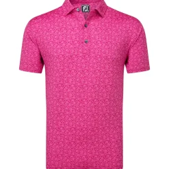 Men's Painted Floral Golf Polo Shirt Men's Polo Shirts