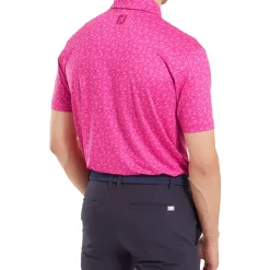 Men's Painted Floral Golf Polo Shirt Men's Polo Shirts