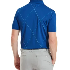 New Men's Raker Print Lisle Golf Polo Shirt Men's Polo Shirts