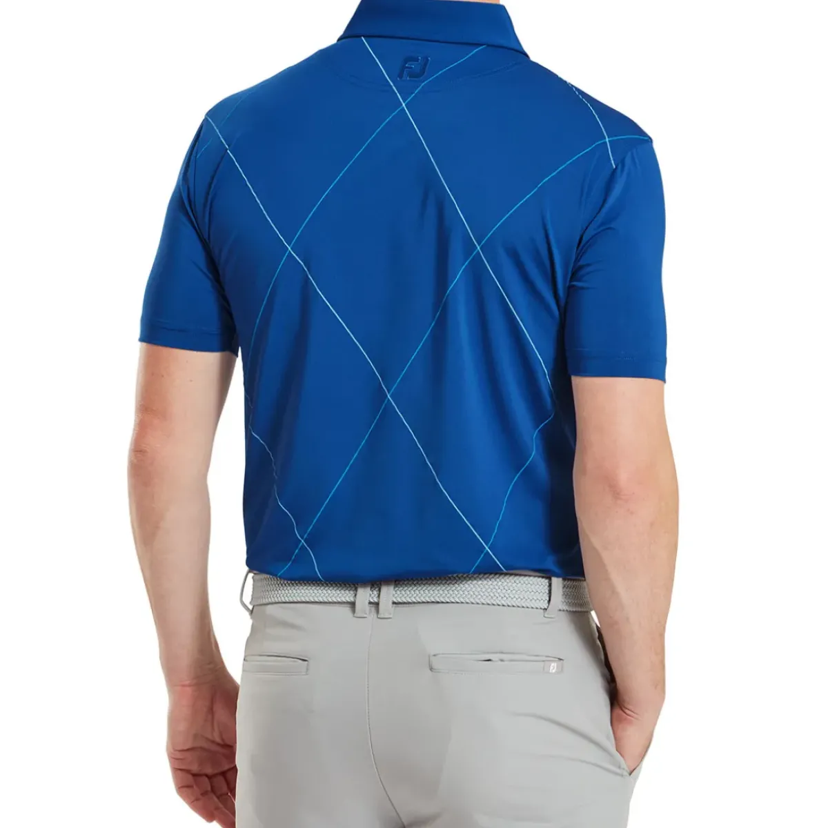 New Men's Raker Print Lisle Golf Polo Shirt Men's Polo Shirts