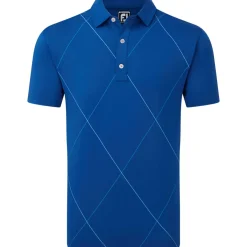 New Men's Raker Print Lisle Golf Polo Shirt Men's Polo Shirts