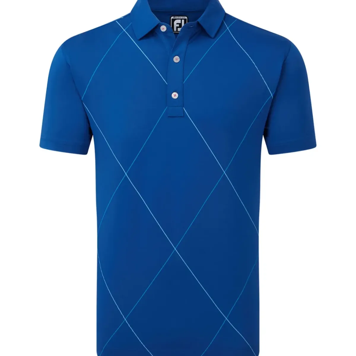 New Men's Raker Print Lisle Golf Polo Shirt Men's Polo Shirts