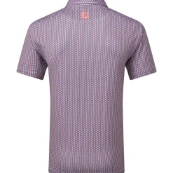 Hot Men's Scallop Shell Foulard Lisle Golf Polo Shirt Men's Polo Shirts