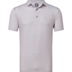 Outlet Men's Scallop Shell Foulard Lisle Golf Polo Shirt Men's Polo Shirts