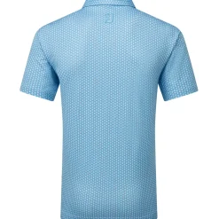 Outlet Men's Scallop Shell Foulard Lisle Golf Polo Shirt Men's Polo Shirts