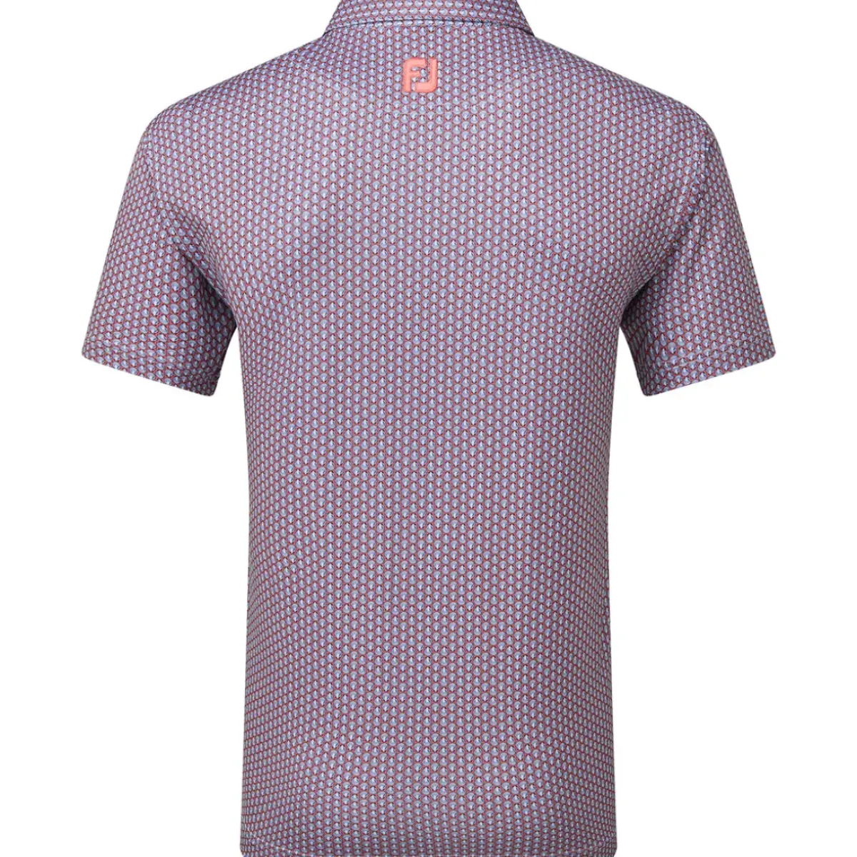 Outlet Men's Scallop Shell Foulard Lisle Golf Polo Shirt Men's Polo Shirts