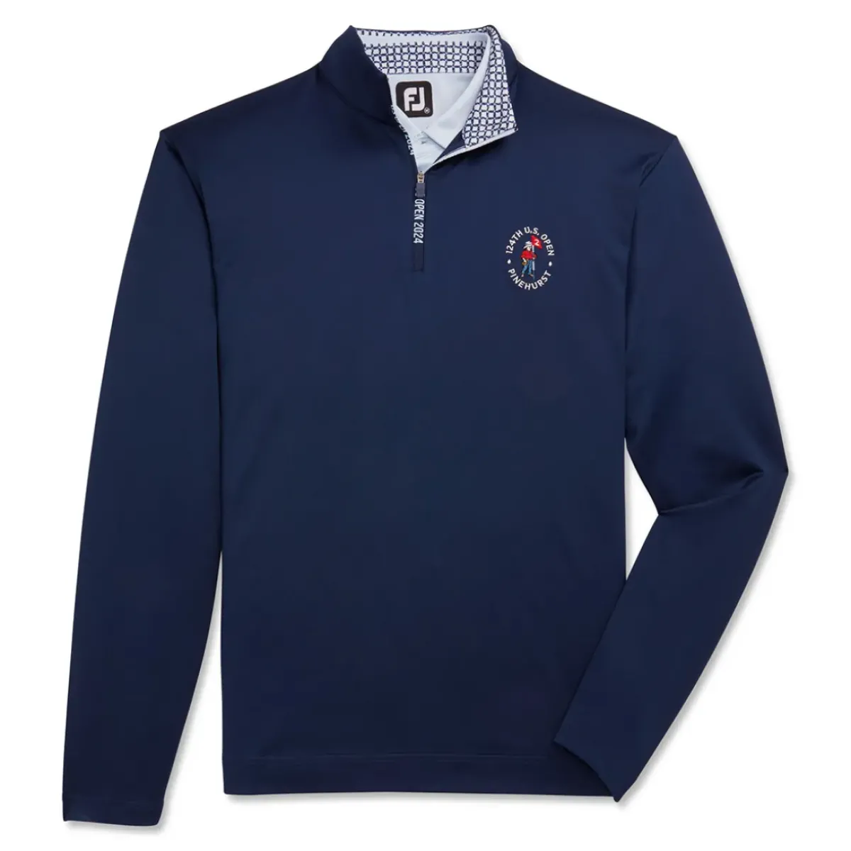 Outlet Men's Solid US Open Golf Mid Layer Men's Sweaters|Men's Midlayers