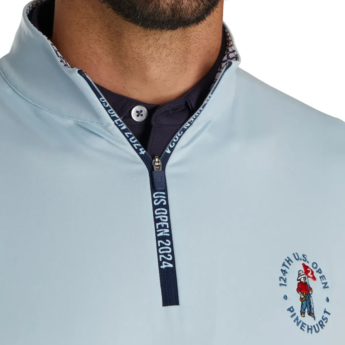 Outlet Men's Solid US Open Golf Mid Layer Men's Sweaters|Men's Midlayers